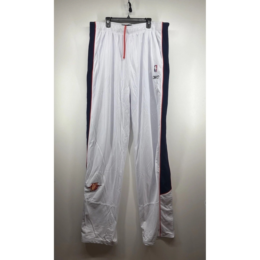 GOLDEN STATE WARRIORS Y2K NBA REEBOK TEAM ISSUE White PANTS‎ 4XL RARE